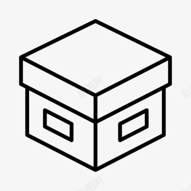 盒三维盒瓦楞纸箱图标图标