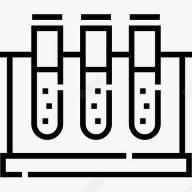 试管药剂试管健康42线性图标图标