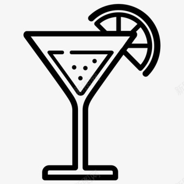 玻璃杯国际鸡尾酒饮料玻璃杯图标图标