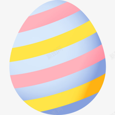 复活节彩蛋复活节彩蛋复活节第12天彩色图标图标