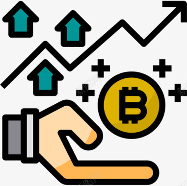 增加减少图标增加加密货币53线性颜色图标图标