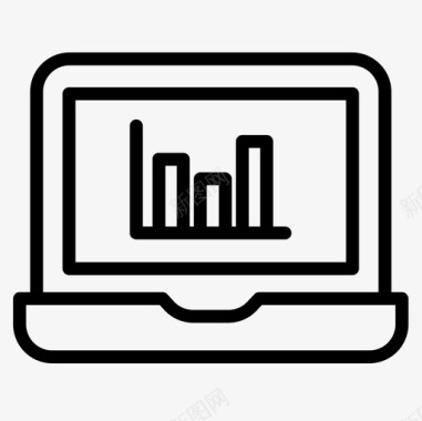 统计学数据科学2线性图标图标