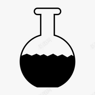 科学选择烧瓶实验实验室图标图标