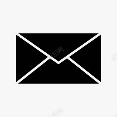 时尚信封设计电子邮件信封消息图标图标