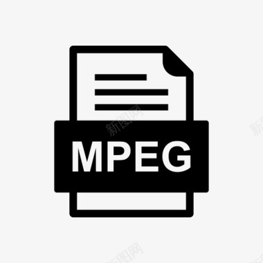 PDF文件格式mpeg文件文档图标文件类型格式图标