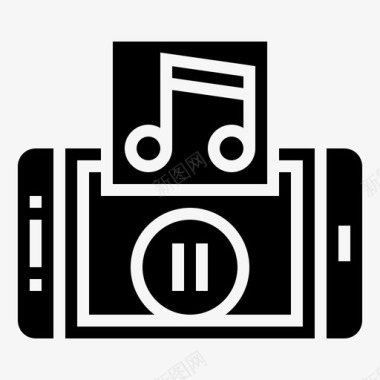 手机qq音乐应用音乐应用程序音频图标图标