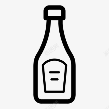 食物和饮料瓶子饮料食物图标图标