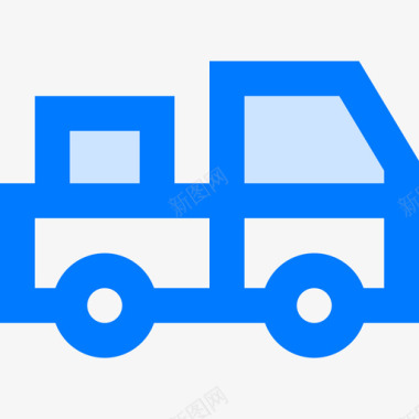 蓝色的卡车后勤38蓝色图标图标