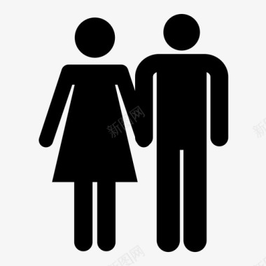 PNG夫妻异性恋夫妻订婚图标图标