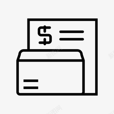 科技感线路帐单信封信件图标图标