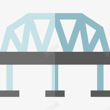 车站的图标桥火车站4平坦图标图标