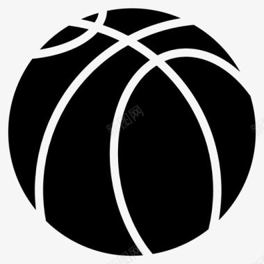 篮球运动体育器材图标图标