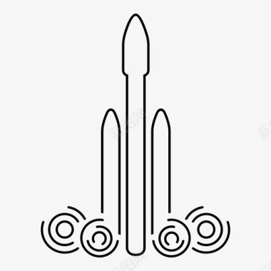猎鹰重型火箭航天飞机图标图标
