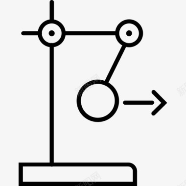 钟摆模型物理图标图标