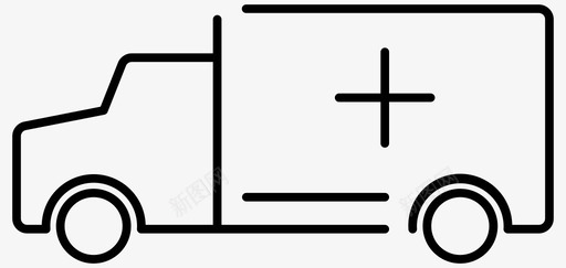 医院救护车图案救护车急救医院图标图标