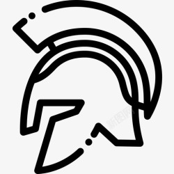 希腊头盔头盔希腊神话17直系图标高清图片