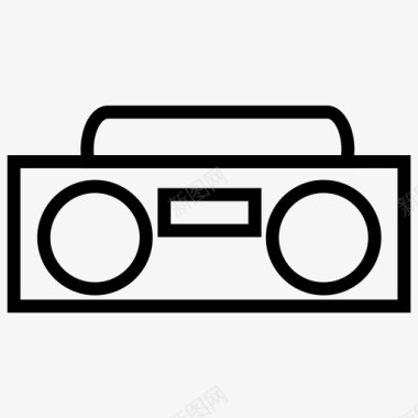 电子音乐收音机图标图标