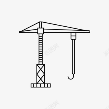 工业设计海报起重机建筑集装箱图标图标