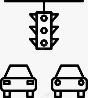 信号塔汽车汽车信号道路信号图标图标