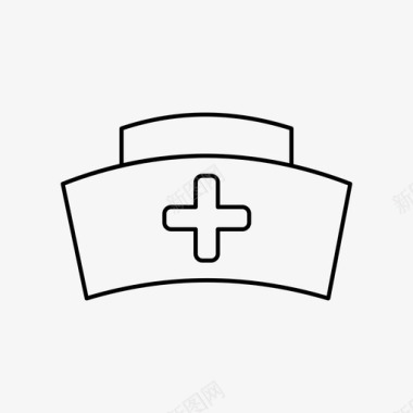 护士护士帽设备医疗保健图标图标