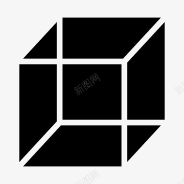 立方体几何形状图标图标