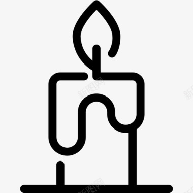蜡烛庆祝装饰图标图标