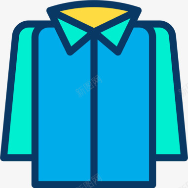 服装分类图标服装服装与时尚5线性色彩图标图标