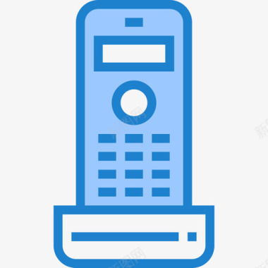 蓝色的电话办公室供应商6蓝色图标图标