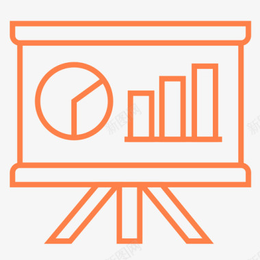 财经数据数据分析图标