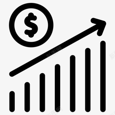 增加利润增加收入财务图标图标
