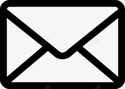 时尚信封设计电子邮件信封收件箱图标图标