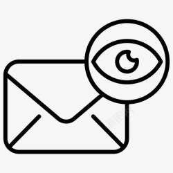 信件安全电子邮件信件保护图标高清图片