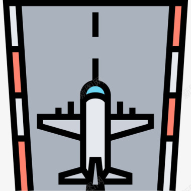4种颜色飞机机场73线颜色图标图标
