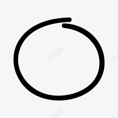 手绘圆形红色圆形选择商业手绘图标图标