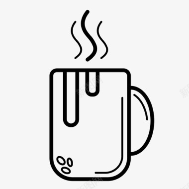 咖啡杯子热饮图标图标