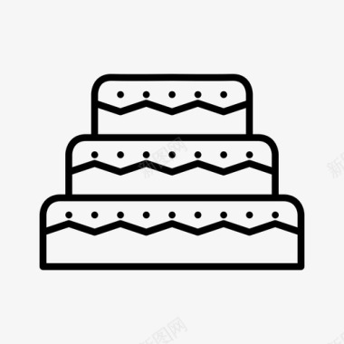 生日蛋糕奶油图标图标