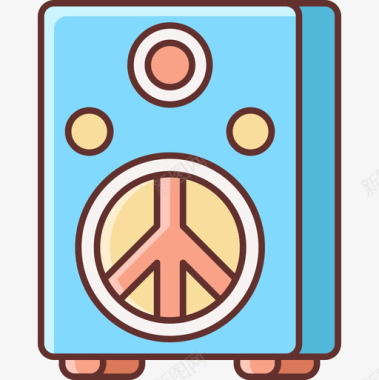 线性图标删除雷鬼音乐104线性颜色图标图标