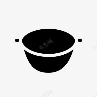 锅烹饪油炸图标图标