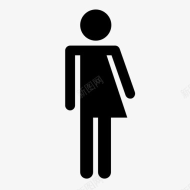 中性浴室男女卫生间图标图标