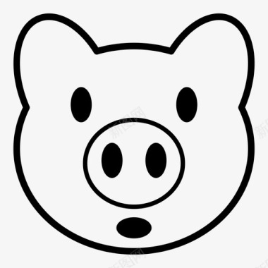 小猪小猪猪鼻子图标图标