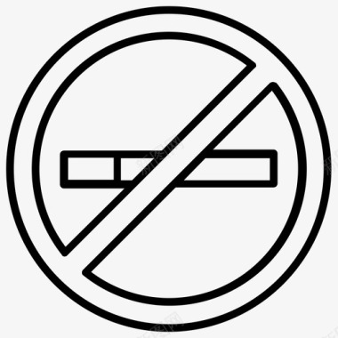 停止吸烟禁止吸烟戒烟符号图标图标
