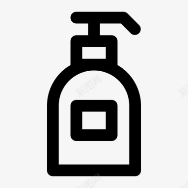 泡沫肥皂分配器沐浴露泡沫分配器图标图标