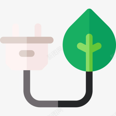 绿色PNG绿色能源可持续能源33持平图标图标