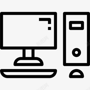 计算机鼠标计算机通信110线性图标图标