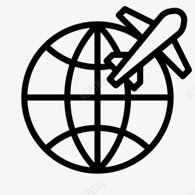 全球飞行星球图标图标