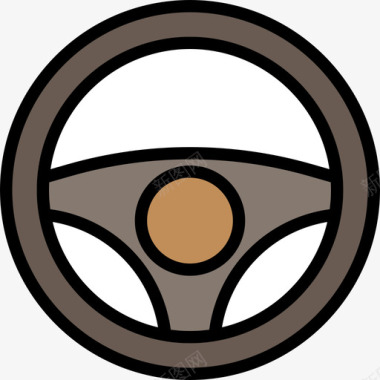 汽车电子游戏8线性颜色图标图标