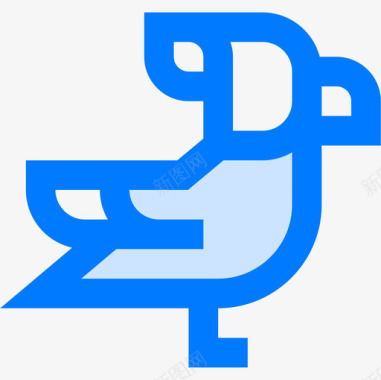 鹦鹉宠物28蓝色图标图标