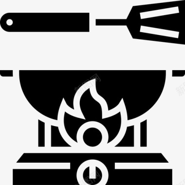 烹饪厨房工具29字形图标图标