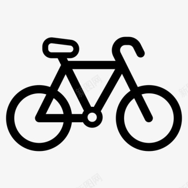 自行车休闲户外图标图标