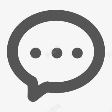 简约三叶草chat-o图标